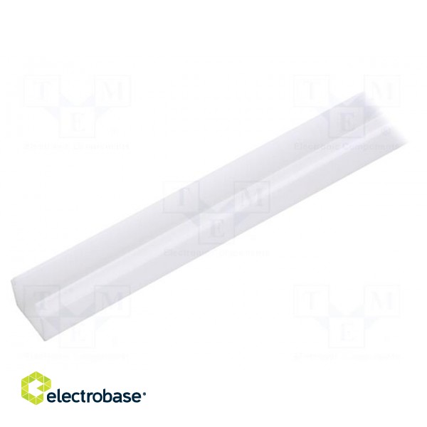 Cover for LED profiles | white | 2m | Kind of shutter: E7 | push-in image 1