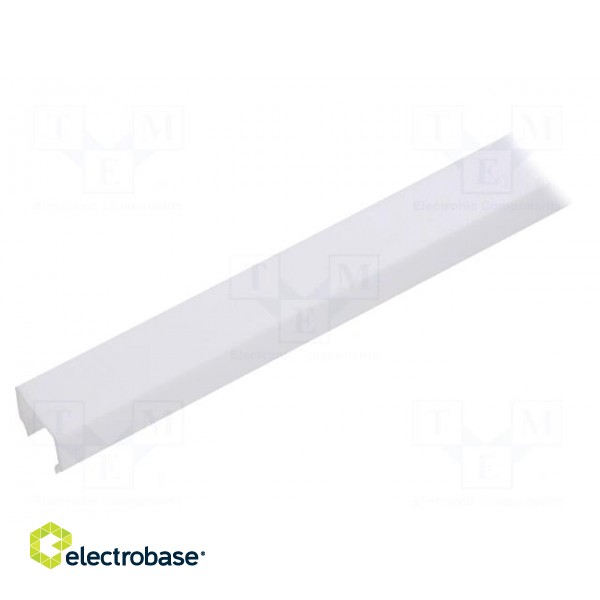 Cover for LED profiles | white | 2m | Kind of shutter: E7 | push-in image 2