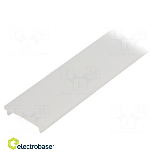 Cover for LED profiles | white | 2m | V: F | push-in image 1