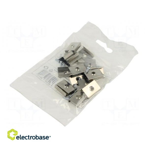 Flexible mounting plate S | natural | 20pcs | stainless steel image 1