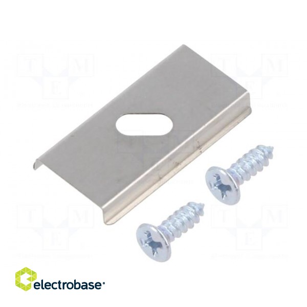 Flexible mounting plate U | 20pcs | stainless steel