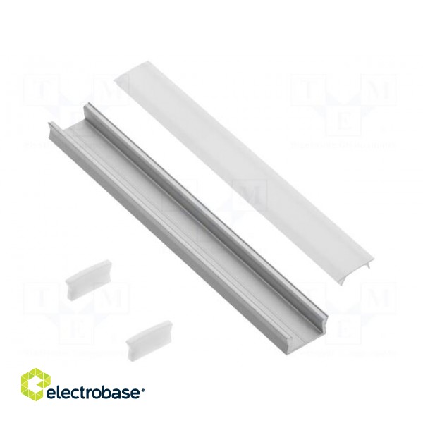 Profiles for LED modules | 1m | GLAX | aluminium | surface | anodized