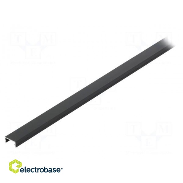 Profiles for LED modules | surface | black | L: 1m | aluminium paveikslėlis 2
