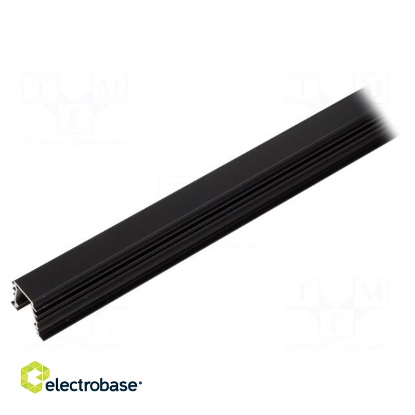 Profiles for LED modules | recessed | black | L: 2m | aluminium image 2