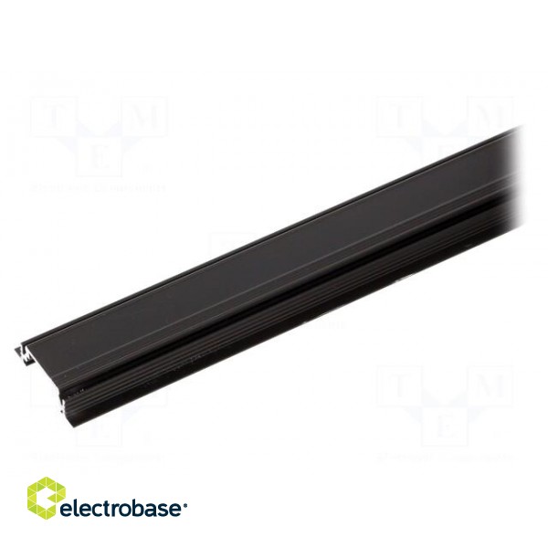 Profiles for LED modules | recessed | black | L: 1m | aluminium image 2