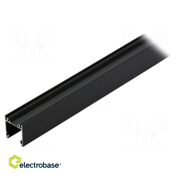 Profiles for LED modules | surface | black | L: 1m | aluminium image 2