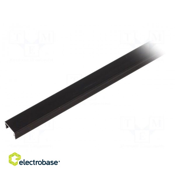 Profiles for LED modules | black | L: 1m | SLIM8 | aluminium | surface image 3