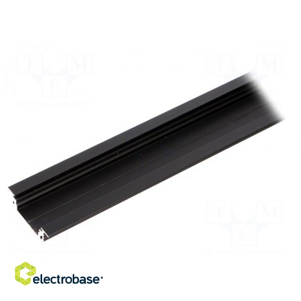 Profiles for LED modules | recessed | black | L: 2m | aluminium image 1