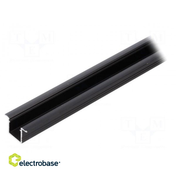 Profiles for LED modules | black | L: 2m | SMART-IN10 | aluminium image 1