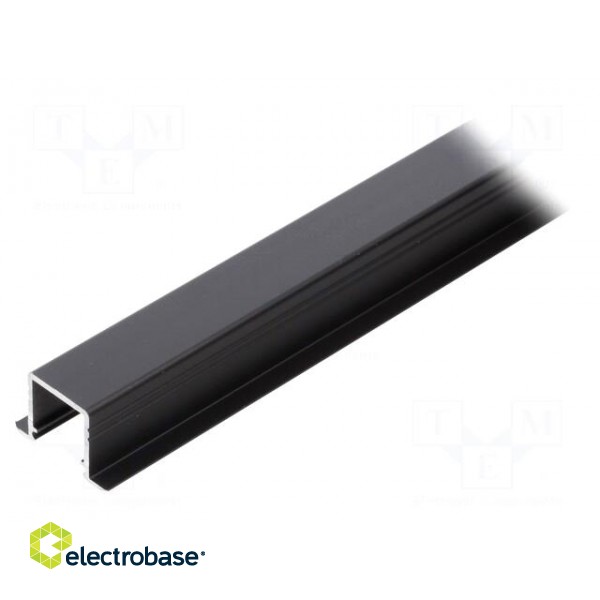 Profiles for LED modules | black | L: 2m | SMART-IN10 | aluminium фото 2
