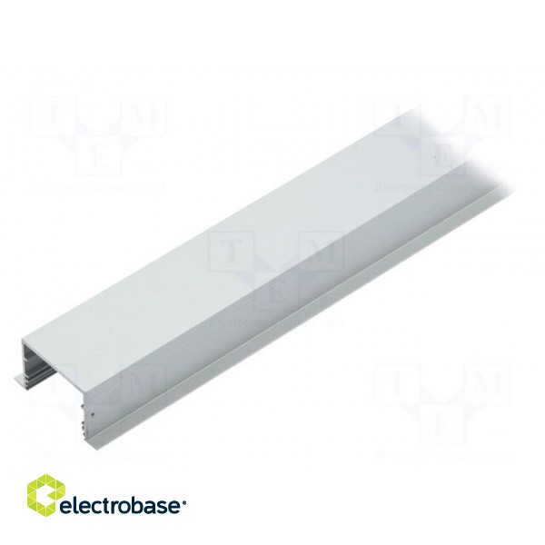Profiles for LED modules | recessed | natural | L: 1m | aluminium фото 3
