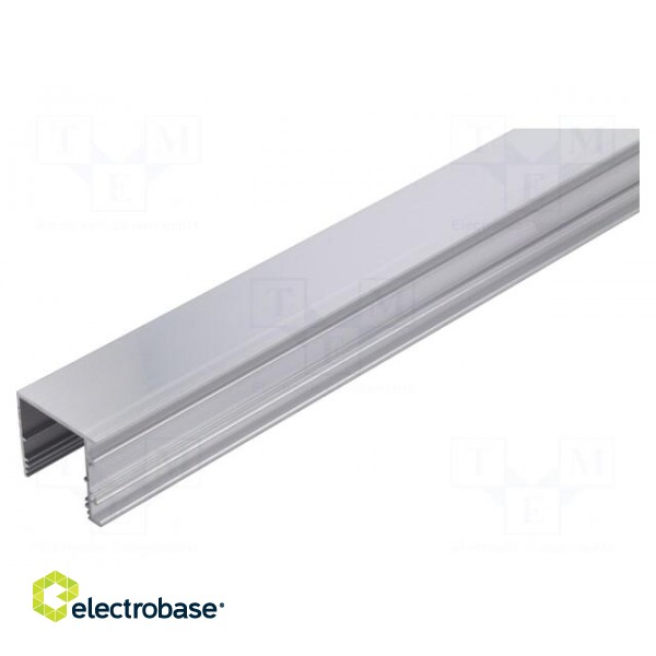 Profiles for LED modules | surface | natural | L: 1m | aluminium image 2
