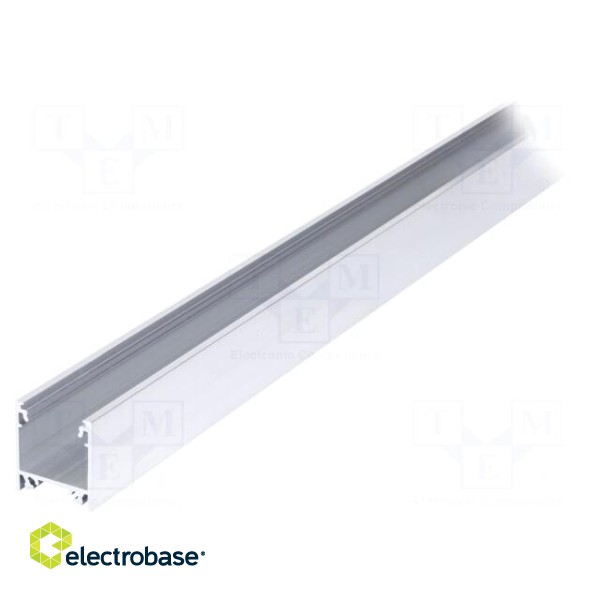 Profiles for LED modules | natural | L: 2m | LINEA20 | aluminium