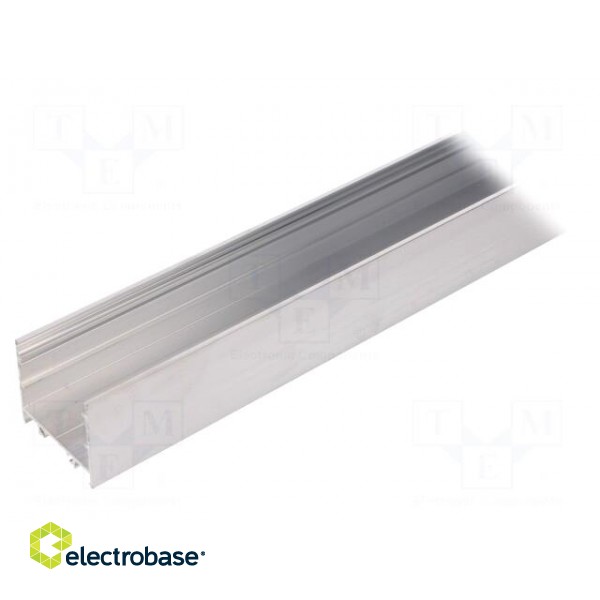 Profiles for LED modules | natural | L: 2m | VARIO30-02 | aluminium image 1