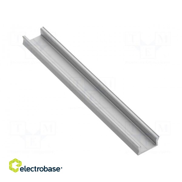 Profiles for LED modules | silver | 1m | GLAX MINI | aluminium