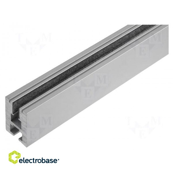 Profiles for LED modules | transparent | flat | 2m | aluminium