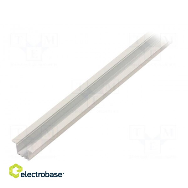 Profiles for LED modules | white | 1m | LARKO | aluminium | varnished фото 1