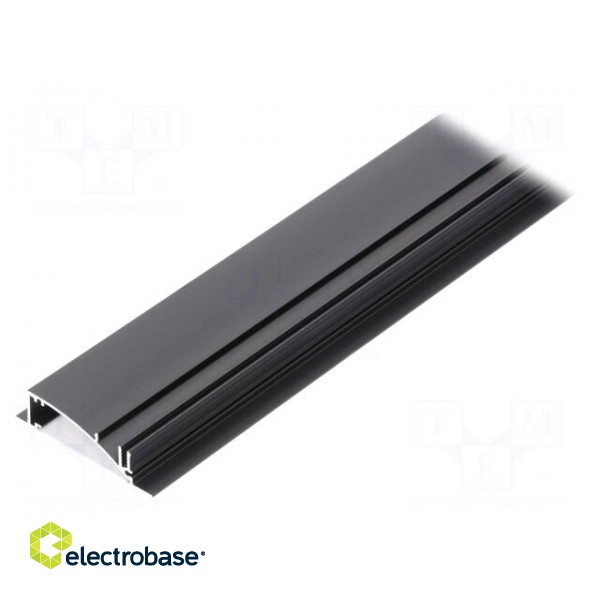 Profiles for LED modules | white | recessed | black | L: 1m | aluminium image 2