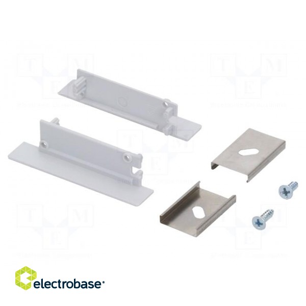 Profiles for LED modules | white | recessed | black | L: 1m | aluminium image 3