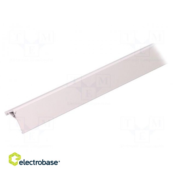 Profiles for LED modules | angular | white | L: 1m | aluminium | 30/60° paveikslėlis 2