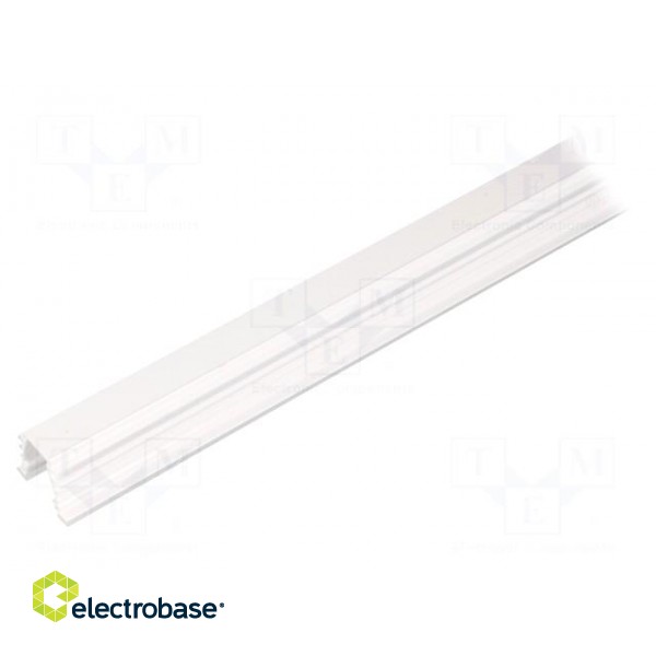 Profiles for LED modules | white | L: 1m | DEEP10 | aluminium image 2
