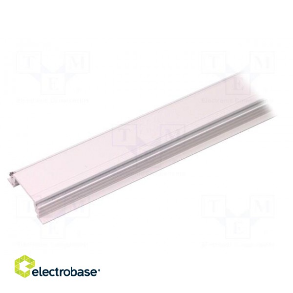 Profiles for LED modules | recessed | white | L: 1m | aluminium фото 2