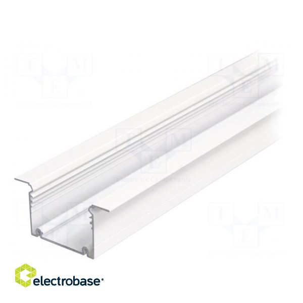 Profiles for LED modules | white | L: 1m | PHIL | aluminium | recessed image 2