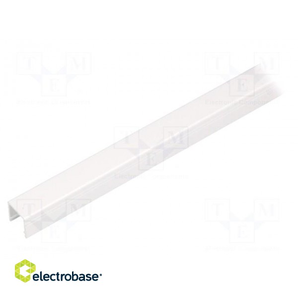 Profiles for LED modules | surface | white | L: 1m | aluminium paveikslėlis 2