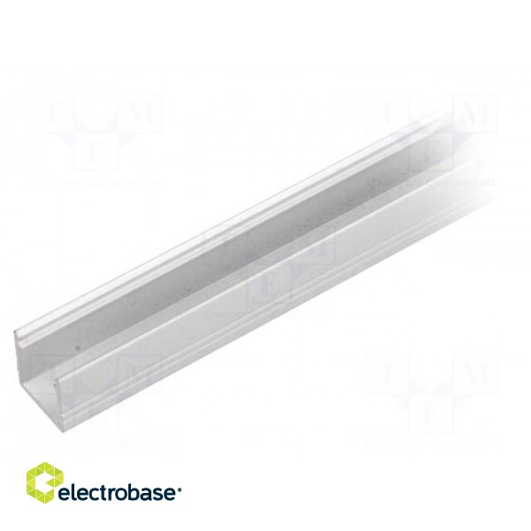 Profiles for LED modules | surface | white | L: 1m | aluminium paveikslėlis 1