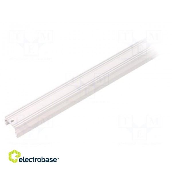 Profiles for LED modules | surface | white | L: 1m | aluminium фото 2