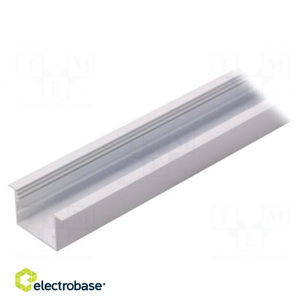 Profiles for LED modules | recessed | white | L: 1m | aluminium image 1