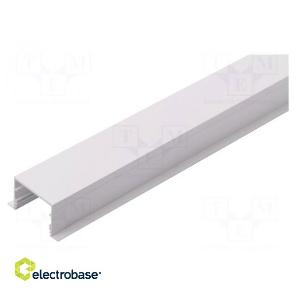 Profiles for LED modules | recessed | white | L: 1m | aluminium image 2