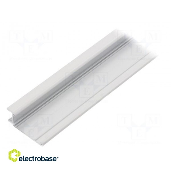 Profiles for LED modules | white | L: 1m | WALLE12 | aluminium image 1