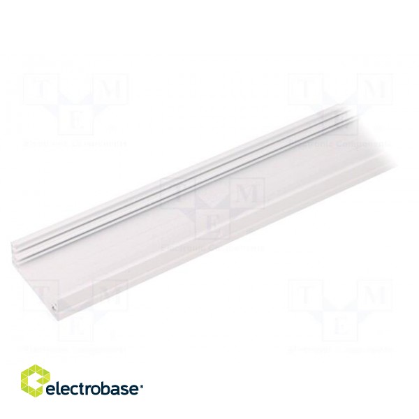 Profiles for LED modules | surface | white | L: 2m | aluminium image 1