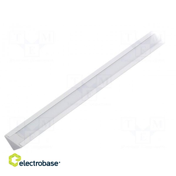 Profiles for LED modules | white | angular,recessed | natural | L: 1m image 1
