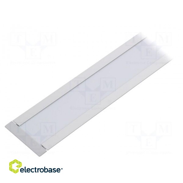Profiles for LED modules | white | recessed | natural | L: 1m image 1