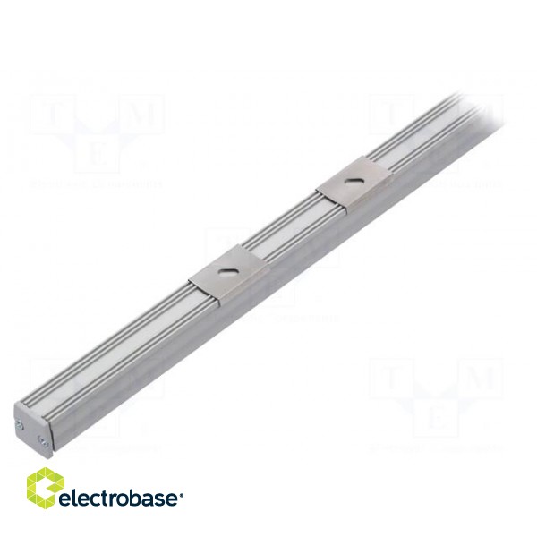 Profiles for LED modules | white | natural | L: 1m | FLOOR12 | recessed image 2