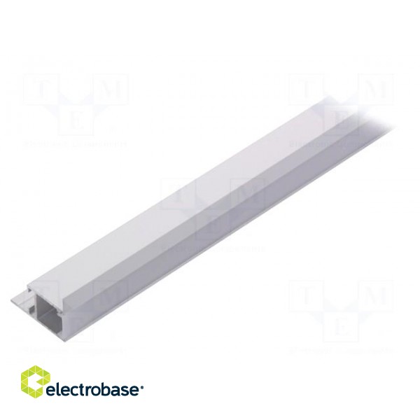 Profiles for LED modules | white | recessed | natural | L: 1m фото 2
