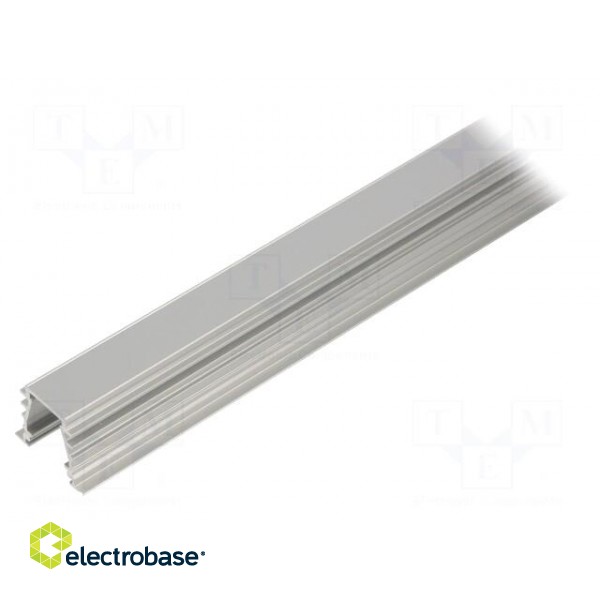 Profiles for LED modules | white | natural | L: 2m | DEEP10 | aluminium image 2