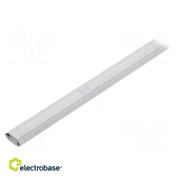 Profiles for LED modules | white | angular | white | L: 1m | aluminium image 2