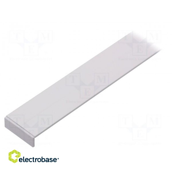 Profiles for LED modules | white | surface | white | L: 1m | aluminium фото 1