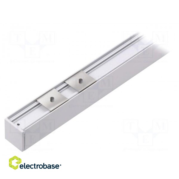 Profiles for LED modules | white | white | L: 1m | LINEA20 | aluminium image 2