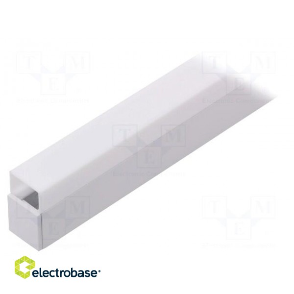 Profiles for LED modules | white | surface | white | L: 1m | aluminium image 1