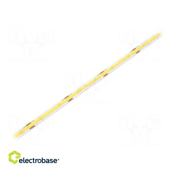 COB LED tape | white | 24V | LED/m: 320 | 8mm | IP20 | 180° | 8W/m