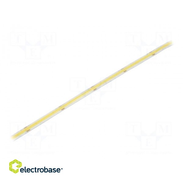 COB LED tape | white cold | 24V | LED/m: 480 | 8mm | IP65 | 8W/m | bendable