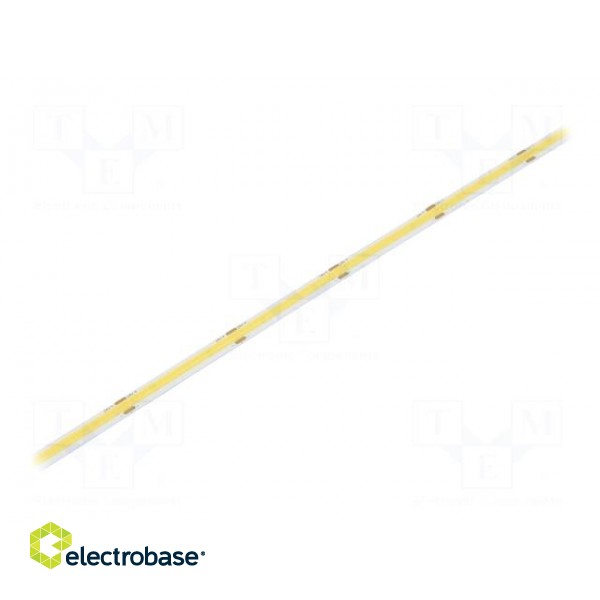 COB LED tape | white cold | 24V | LED/m: 480 | 8mm | IP20 | 8W/m | bendable