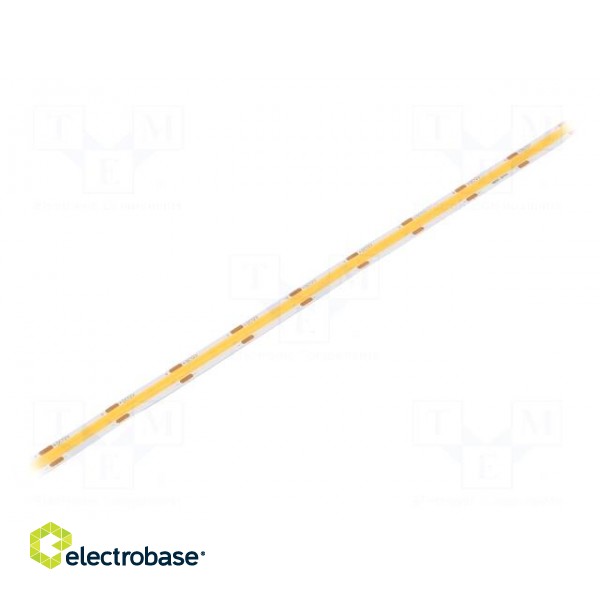 COB LED tape | white warm | 12V | LED/m: 480 | 8mm | IP20 | 8W/m | bendable
