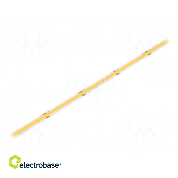 COB LED tape | white warm | 24V | LED/m: 320 | 8mm | IP20 | 8W/m | bendable