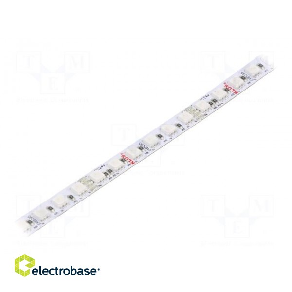 LED tape | RGB | 24V | LED/m: 120 | 8mm | IP20 | 120° | 12W/m | Thk: 2.5mm