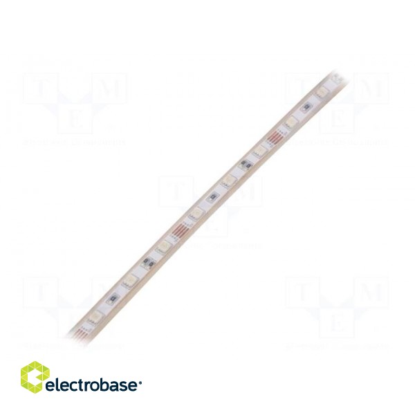 LED tape | RGB | 2835 | 12V | LED/m: 60 | 4mm | white PCB | IP65 | 120°